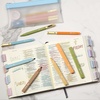 image:imageMr Pen Aesthetic Highlighters and Ballpoint Pens No Bleed 12 Pack Pastel Colors Bible Highlighters and Black Ink Pens No Bleed Fast Dry and No Smear for Bible Journaling PlannerWarm Fall