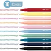 image:imageMr Pen Aesthetic Pens 10 Pack Colorful Ink 07mm Fast Dry No Smear Ink No Bleed Through Bible Safe Medium Tip Smooth Writing Pens for Journaling Planning Notes amp Everyday WritingMulticolor