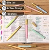 image:imageMr Pen Aesthetic Pens 10 Pack Colorful Ink 07mm Fast Dry No Smear Ink No Bleed Through Bible Safe Medium Tip Smooth Writing Pens for Journaling Planning Notes amp Everyday WritingPastel