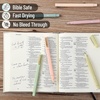 image:imageMr Pen Aesthetic Pens 6 Pack Black Ink Fast Dry No Smear Bible Pens Bleed Through Fine Point PenAutumn Barrel
