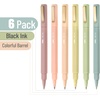 image:imageMr Pen Aesthetic Pens 6 Pack Black Ink Fast Dry No Smear Bible Pens Bleed Through Fine Point PenAutumn Barrel
