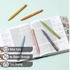 image:imageMr Pen Aesthetic Pens 6 Pack Black Ink Fast Dry No Smear Bible Pens Bleed Through Fine Point PenVintage Barrel