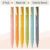 image:imageMr Pen Aesthetic Pens 6 Pack Black Ink Fast Dry No Smear Bible Pens Bleed Through Fine Point PenVintage Barrel