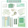 image:imageMr Pen Bible Journaling Kit for Women Bible Highlighters and Pens No Bleed Notes Tabs Washi Tape amp Journal for Devotions Prayer amp Christian GiftsForest Mist