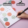 image:imageMr Pen Black Fineliner Pens 4 Pack 05mm Fine Point Permanent Ink  OilBased Quick Dry Smooth Writing Bold Lines Fineliner Marker Pens for Transparent Sticky Notes Planner Journaling