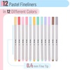 image:imageMr Pen Colored Fineliner Pens 12 Pack Fine Point Smooth Bible Journaling Pens for Detailed Drawing NoteTaking Coloring Sketching Planning amp Art Projects School SuppliesPastel Colors