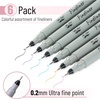 image:imageMr Pen Colored Fineliner Pens 6 Pack 02mm Ultra Fine Point Smooth Bible Journaling Pens for Detailed Drawing NoteTaking Coloring Sketching Planning amp Art Projects School Supplies