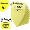image:imageMr Pen Floral Sticky Notes 3x3 12 Pads 700 Sheets Colorful Sticky Notes Bulk SelfStick Note Pads Perfect for Office School Home Study amp OrganizationPastel Yellow