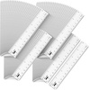 image:imageMr Pen Plastic Rulers 6 Inch 3 Pack EasytoRead Markings ScratchResistant Design with Inches and Centimeters Durable Small Transplant Rulers for Crafting Office amp School School SuppliesClear