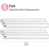image:imageMr Pen Plastic Rulers 6 Inch 3 Pack EasytoRead Markings ScratchResistant Design with Inches and Centimeters Durable Small Transplant Rulers for Crafting Office amp School School SuppliesClear