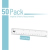 image:imageMr Pen Plastic Rulers 6 Inch 3 Pack EasytoRead Markings ScratchResistant Design with Inches and Centimeters Durable Small Transplant Rulers for Crafting Office amp School School SuppliesClear