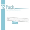 image:imageMr Pen Plastic Rulers 6 Inch 3 Pack EasytoRead Markings ScratchResistant Design with Inches and Centimeters Durable Small Transplant Rulers for Crafting Office amp School School SuppliesClear