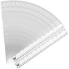image:imageMr Pen Plastic Rulers 6 Inch 3 Pack EasytoRead Markings ScratchResistant Design with Inches and Centimeters Durable Small Transplant Rulers for Crafting Office amp School School SuppliesClear