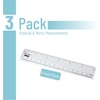 image:imageMr Pen Plastic Rulers 6 Inch 3 Pack EasytoRead Markings ScratchResistant Design with Inches and Centimeters Durable Small Transplant Rulers for Crafting Office amp School School SuppliesClear