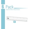 image:imageMr Pen Plastic Rulers 6 Inch 3 Pack EasytoRead Markings ScratchResistant Design with Inches and Centimeters Durable Small Transplant Rulers for Crafting Office amp School School SuppliesClear