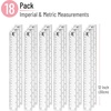 image:imageMr Pen Plastic Rulers 6 Inch 3 Pack EasytoRead Markings ScratchResistant Design with Inches and Centimeters Durable Small Transplant Rulers for Crafting Office amp School School SuppliesClear