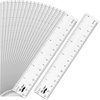 image:imageMr Pen Plastic Rulers 6 Inch 3 Pack EasytoRead Markings ScratchResistant Design with Inches and Centimeters Durable Small Transplant Rulers for Crafting Office amp School School SuppliesClear