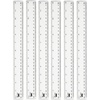 image:imageMr Pen Plastic Rulers 6 Inch 3 Pack EasytoRead Markings ScratchResistant Design with Inches and Centimeters Durable Small Transplant Rulers for Crafting Office amp School School SuppliesClear