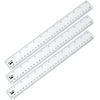 image:imageMr Pen Plastic Rulers 6 Inch 3 Pack EasytoRead Markings ScratchResistant Design with Inches and Centimeters Durable Small Transplant Rulers for Crafting Office amp School School SuppliesClear