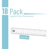 image:imageMr Pen Plastic Rulers 6 Inch 3 Pack EasytoRead Markings ScratchResistant Design with Inches and Centimeters Durable Small Transplant Rulers for Crafting Office amp School School SuppliesClear