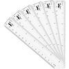 image:imageMr Pen Plastic Rulers 6 Inch 3 Pack EasytoRead Markings ScratchResistant Design with Inches and Centimeters Durable Small Transplant Rulers for Crafting Office amp School School SuppliesClear