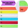 image:imageMr Pen Plastic Rulers 6 Inch 3 Pack EasytoRead Markings ScratchResistant Design with Inches and Centimeters Durable Small Transplant Rulers for Crafting Office amp School School SuppliesAssorted Colors