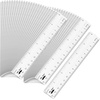image:imageMr Pen Plastic Rulers 6 Inch 3 Pack EasytoRead Markings ScratchResistant Design with Inches and Centimeters Durable Small Transplant Rulers for Crafting Office amp School School SuppliesClear