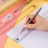 image:imageMr Pen Plastic Rulers 6 Inch 3 Pack EasytoRead Markings ScratchResistant Design with Inches and Centimeters Durable Small Transplant Rulers for Crafting Office amp School School SuppliesClear