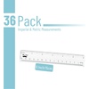image:imageMr Pen Plastic Rulers 6 Inch 3 Pack EasytoRead Markings ScratchResistant Design with Inches and Centimeters Durable Small Transplant Rulers for Crafting Office amp School School SuppliesClear
