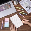 image:imageMr Pen Retractable Fine Point Gel Pens 6 Pack Morandi Barrels Fast Dry Black Ink 05 mm Cute Aesthetic Pens for JournalingGradient Barrels