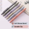 image:imageMr Pen Retractable Fine Point Gel Pens 6 Pack Morandi Barrels Fast Dry Black Ink 05 mm Cute Aesthetic Pens for JournalingMorandi Barrels