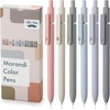 image:imageMr Pen Retractable Fine Point Gel Pens 6 Pack Morandi Barrels Fast Dry Black Ink 05 mm Cute Aesthetic Pens for JournalingMorandi Barrels