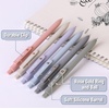 image:imageMr Pen Retractable Fine Point Gel Pens 6 Pack Morandi Barrels Fast Dry Black Ink 05 mm Cute Aesthetic Pens for JournalingMorandi Barrels with Rose Gold Ring