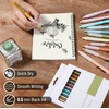 image:imageMr Pen Retractable Gel Pens 6 Pack Black Ink Vintage Barrels Fine Point 05 mm Fast Dry Smooth Writing Cute Pens for Drawing Writing Planner and School SuppliesPastel Barrels
