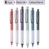image:imageMr Pen Retractable Gel Pens 6 Pack Black Ink Vintage Barrels Fine Point 05 mm Fast Dry Smooth Writing Cute Pens for Drawing Writing Planner and School SuppliesVintage Barrels