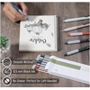 image:imageMr Pen Retractable Gel Pens 6 Pack Black Ink Vintage Barrels Fine Point 05 mm Fast Dry Smooth Writing Cute Pens for Drawing Writing Planner and School SuppliesVintage Barrels