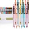 image:imageMr Pen Retractable Gel Pens 6 Pack Black Ink Vintage Barrels Fine Point 05 mm Fast Dry Smooth Writing Cute Pens for Drawing Writing Planner and School SuppliesPastel Barrels