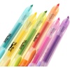 image:imageMr Pen Retractable Highlighters 6 Pack Pastel Colors Chisel Tip Highlighter Marker Set Click Highlighter Markers for Classroom Journaling Study Supplies No Bleed On Standard PagesPastel