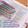image:imageMr Pen Retractable Highlighters 6 Pack Pastel Colors Chisel Tip Highlighter Marker Set Click Highlighter Markers for Classroom Journaling Study Supplies No Bleed On Standard PagesMuted Pastel