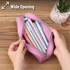 image:imageMr Pen Silicone Pencil Case Aesthetic Pencil Bag for Women Makeup Pouch  Multifunctional Pouch for Stationery Cosmetics and Electrical Goods StorageDusty Pink