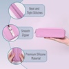 image:imageMr Pen Silicone Pencil Case Aesthetic Pencil Bag for Women Makeup Pouch  Multifunctional Pouch for Stationery Cosmetics and Electrical Goods StorageDusty Pink