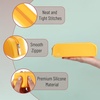 image:imageMr Pen Silicone Pencil Case Aesthetic Pencil Bag for Women Makeup Pouch  Multifunctional Pouch for Stationery Cosmetics and Electrical Goods StorageGolden Honey