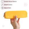 image:imageMr Pen Silicone Pencil Case Aesthetic Pencil Bag for Women Makeup Pouch  Multifunctional Pouch for Stationery Cosmetics and Electrical Goods StorageGolden Honey