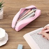 image:imageMr Pen Silicone Pencil Case Aesthetic Pencil Bag for Women Makeup Pouch  Multifunctional Pouch for Stationery Cosmetics and Electrical Goods StorageLight Pink