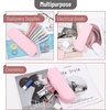 image:imageMr Pen Silicone Pencil Case Aesthetic Pencil Bag for Women Makeup Pouch  Multifunctional Pouch for Stationery Cosmetics and Electrical Goods StorageLight Pink