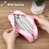 image:imageMr Pen Silicone Pencil Case Aesthetic Pencil Bag for Women Makeup Pouch  Multifunctional Pouch for Stationery Cosmetics and Electrical Goods StorageLight Pink