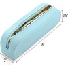 image:imageMr Pen Silicone Pencil Case Aesthetic Pencil Bag for Women Makeup Pouch  Multifunctional Pouch for Stationery Cosmetics and Electrical Goods StorageLight Blue