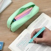 image:imageMr Pen Silicone Pencil Case Aesthetic Pencil Bag for Women Makeup Pouch  Multifunctional Pouch for Stationery Cosmetics and Electrical Goods StorageMint Breeze