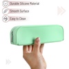 image:imageMr Pen Silicone Pencil Case Aesthetic Pencil Bag for Women Makeup Pouch  Multifunctional Pouch for Stationery Cosmetics and Electrical Goods StorageMint Breeze