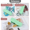 image:imageMr Pen Silicone Pencil Case Aesthetic Pencil Bag for Women Makeup Pouch  Multifunctional Pouch for Stationery Cosmetics and Electrical Goods StorageMint Breeze